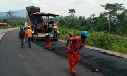 Accès à la Cimenterie de Nomayos et bretelles (5, 45 km): 99% des travaux réalisés